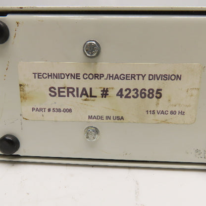 Technidyne 538-006 110V 1Ph Laboratory Circulation Pump Works Parts/Repair