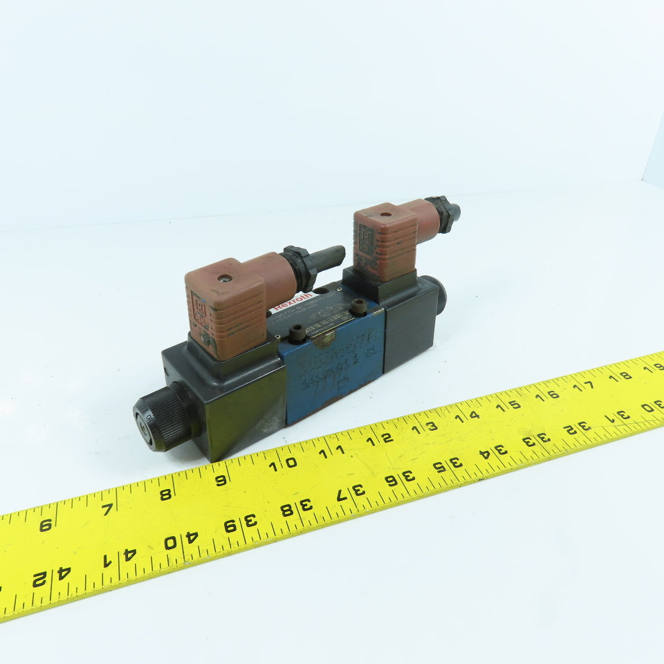 Rexroth 4WE6J62/EW110N9K4/62 Double Solenoid Hydraulic Control Valve 120V Coils