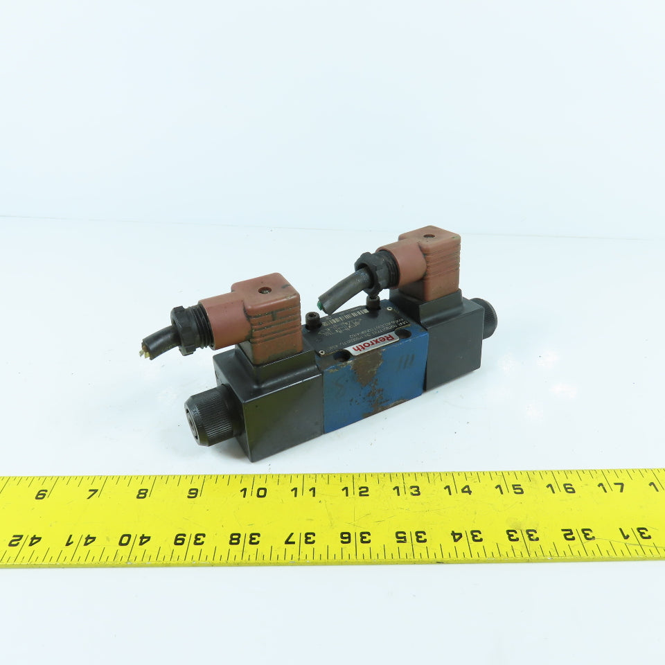 Rexroth 4WE6J62/EW110N9K4/62 Double Solenoid Hydraulic Control Valve 120V Coils