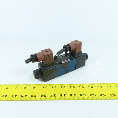 Rexroth 4WE6J62/EW110N9K4/62 Double Solenoid Hydraulic Control Valve 120V Coils