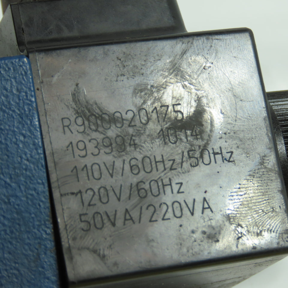 Rexroth 4WE6J62/EW110N9K4/62 Double Solenoid Hydraulic Control Valve 120V Coils