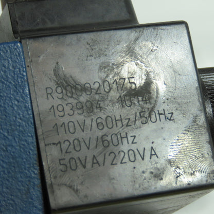 Rexroth 4WE6J62/EW110N9K4/62 Double Solenoid Hydraulic Control Valve 120V Coils