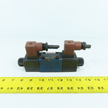 Rexroth 4WE6J62/EW110N9K4/62 Double Solenoid Hydraulic Control Valve 120V Coils