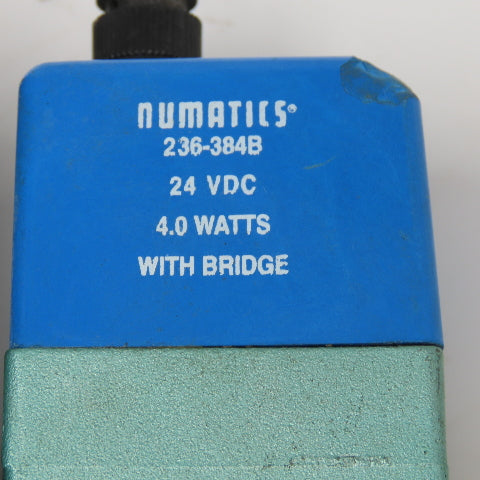 Numatics 123BA400MP00061 2 Position Pneumatic Valve On Manifold 24VDC Coil