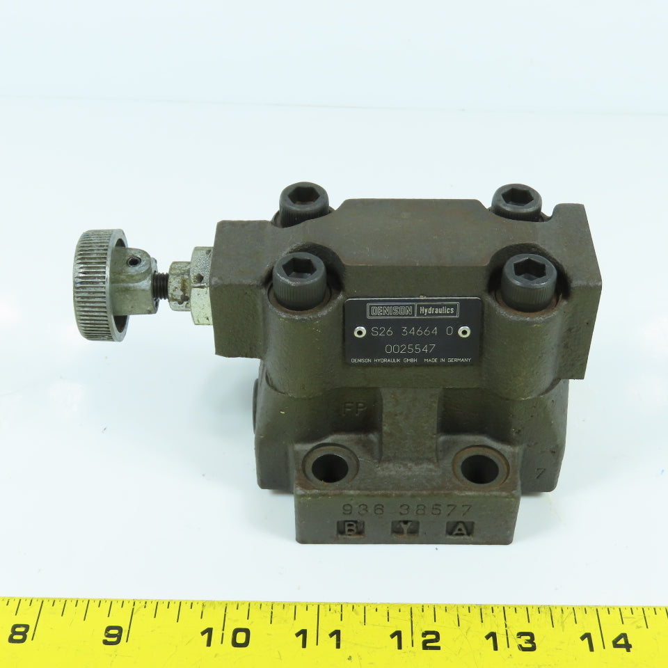 Denison S26 34664 Hydraulic Unloading Valve R4U03 535 10