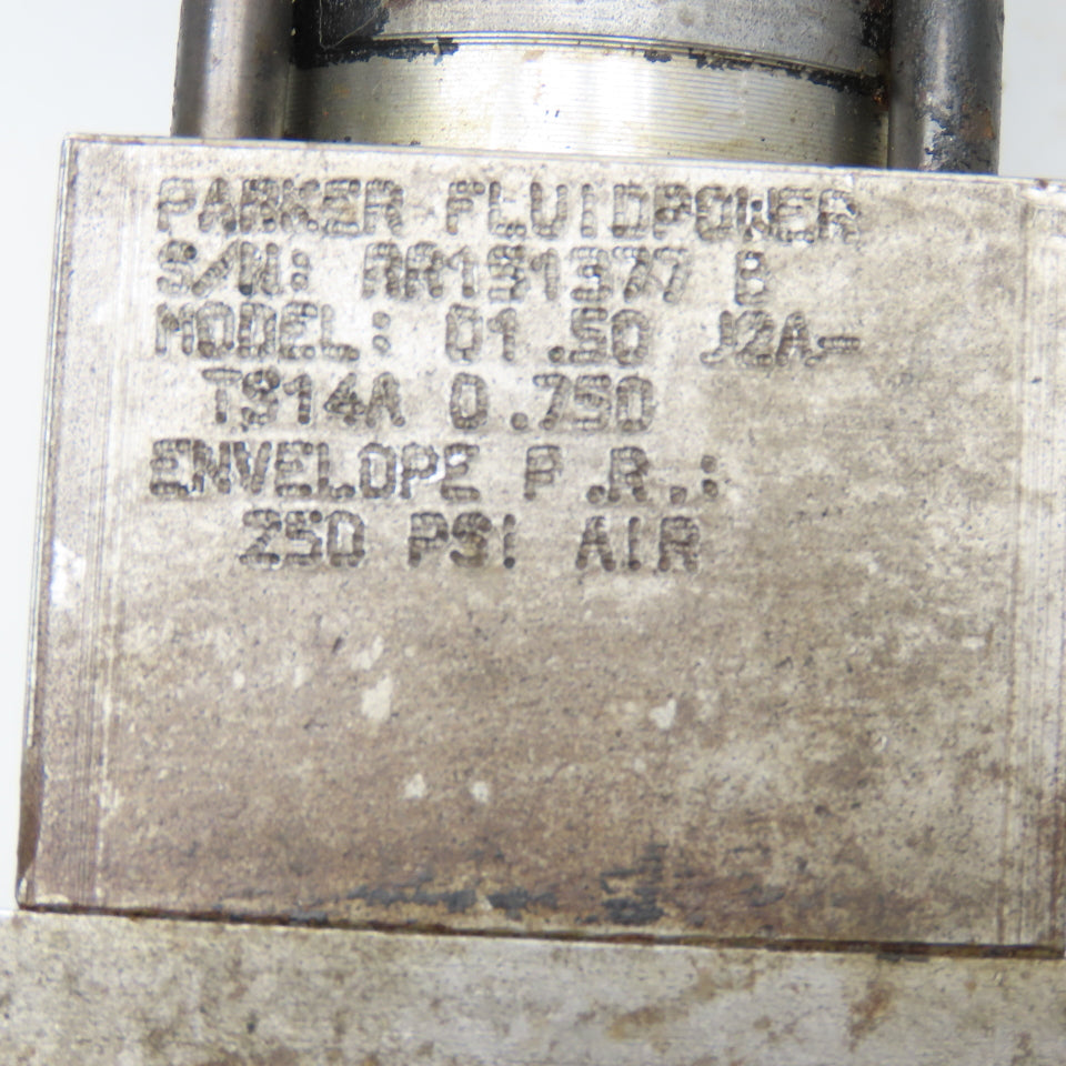 Parker 01.50 TS14A 0.750 1-1/2" Bore 3/4" Stroke Double Acting Air Cylinder