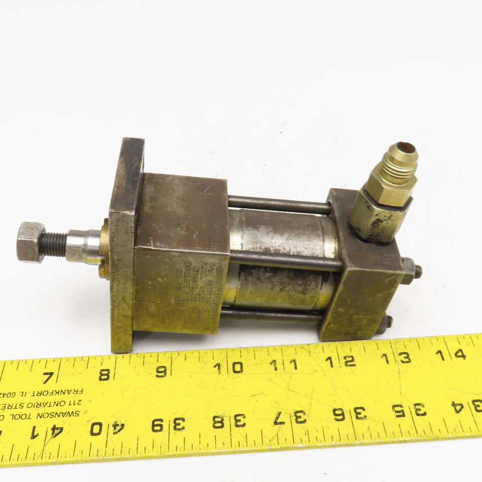 Parker 01.50 TS14A 0.750 1-1/2" Bore 3/4" Stroke Double Acting Air Cylinder
