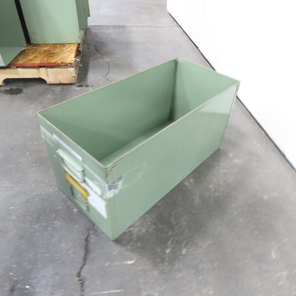 23" x 11" x 11-1/2" Tall Industrial Steel Parts Storage Bin