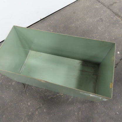 23" x 11" x 11-1/2" Tall Industrial Steel Parts Storage Bin