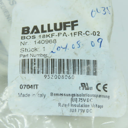 Balluff BOS 18KF-PA-1FR-C-02 140968 Cylindrical Diffuse Sensors M18 Thread NEW