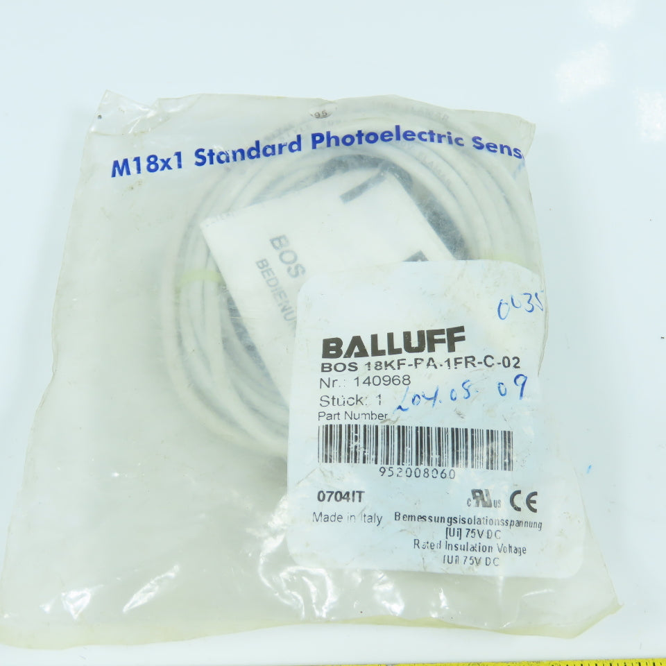 Balluff BOS 18KF-PA-1FR-C-02 140968 Cylindrical Diffuse Sensors M18 Thread NEW
