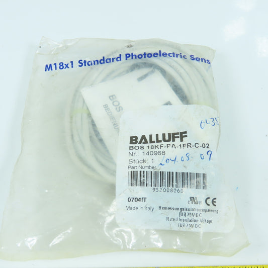 Balluff BOS 18KF-PA-1FR-C-02 140968 Cylindrical Diffuse Sensors M18 Thread NEW