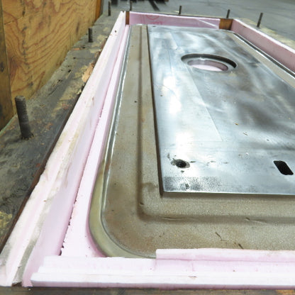 51-1/2" x 21-1/2" Cast Steel Worktop Machine Top 5" Center Bore