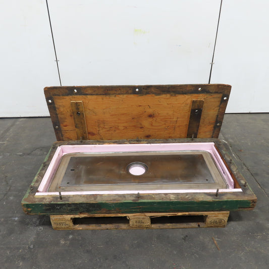 51-1/2" x 21-1/2" Cast Steel Worktop Machine Top 5" Center Bore