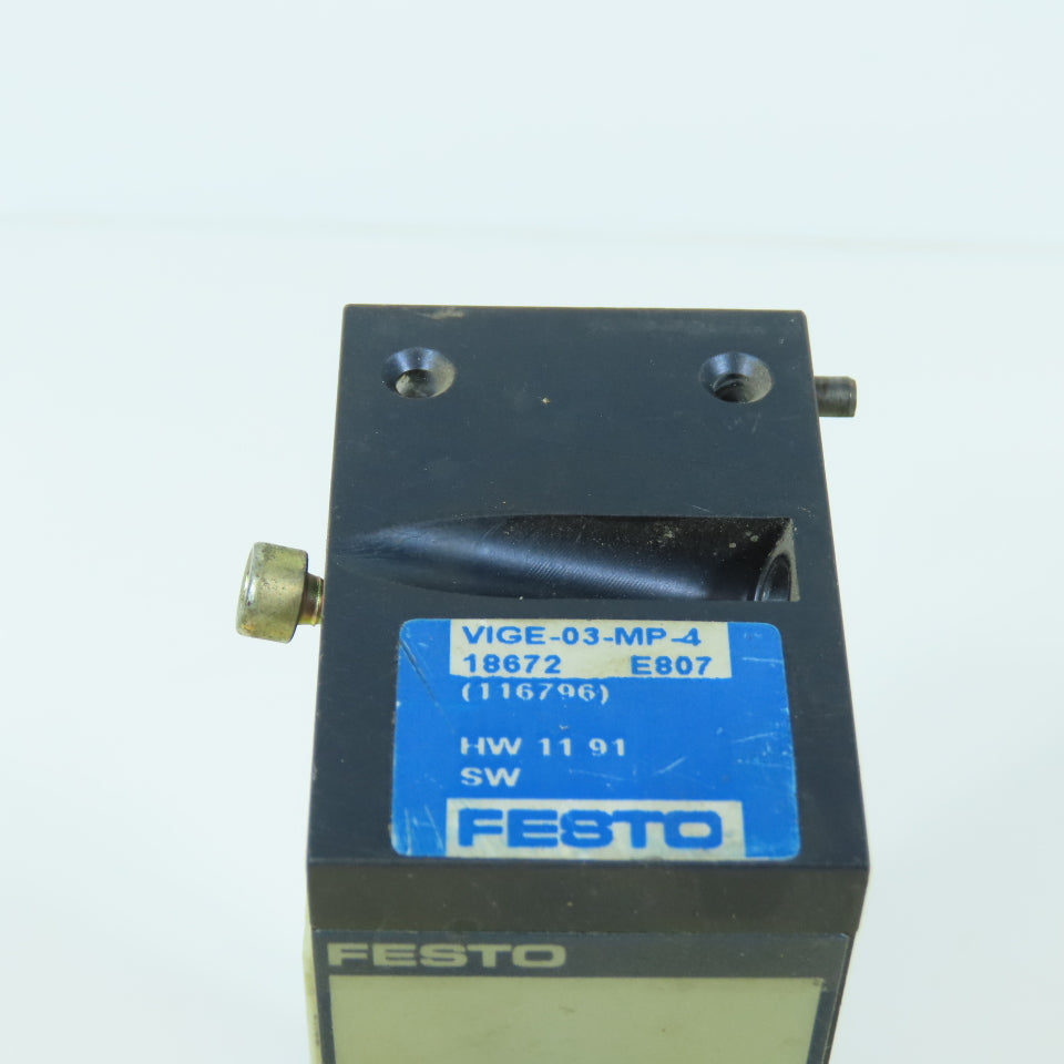 Festo VIGE-03-MP-4 Pneumatic Control Input Module 3/4 Valve Terminal