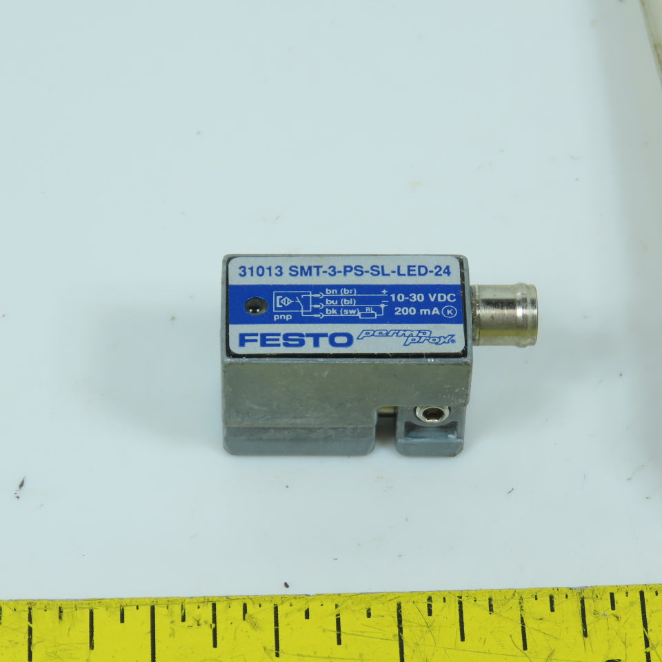 Festo 31013 SMT-3-PS-SL-LED-24 Perma Prox Proximity Sensor 10-30VDC