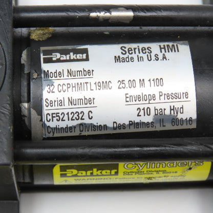 Parker 32 CCPHMITL19MC 32mm Bore 25mm Stroke Double Acting Hydraulic Cylinder
