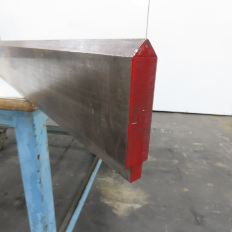 94-1/2" Long 90° V-Forming Press Brake Die Punch 4-3/8" W 15/16" Thick 1/2" Tang