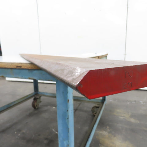 94-1/2" Long 90° V-Forming Press Brake Die Punch 4-3/8" W 15/16" Thick 1/2" Tang