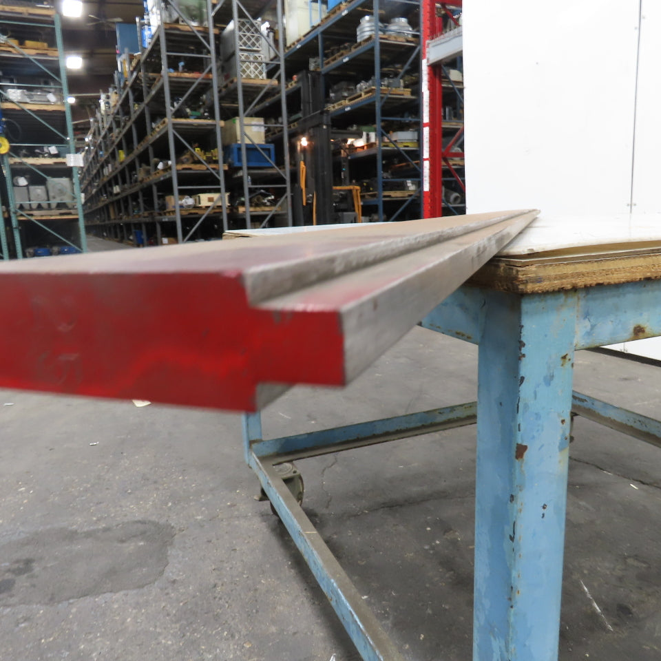 94-1/2" Long 90° V-Forming Press Brake Die Punch 4-3/8" W 15/16" Thick 1/2" Tang