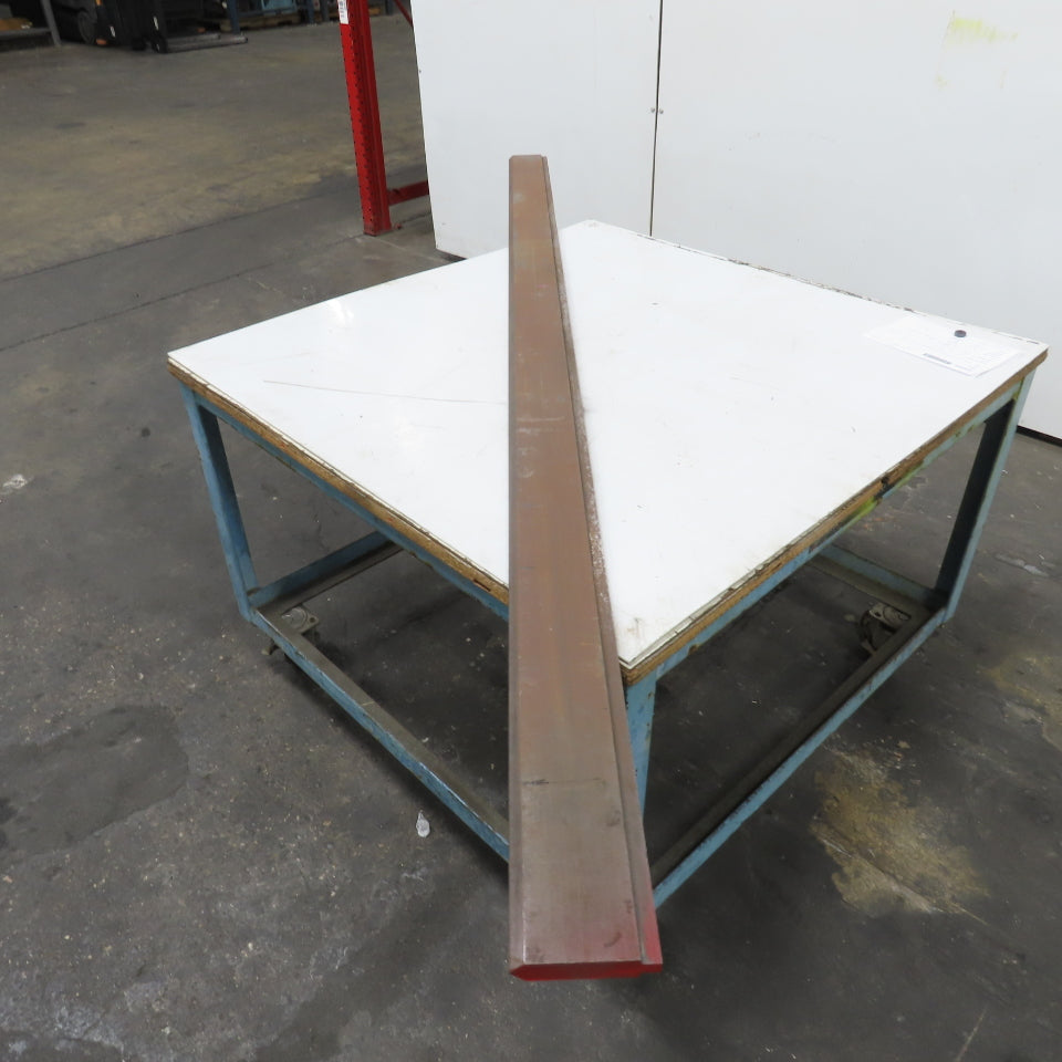 94-1/2" Long 90° V-Forming Press Brake Die Punch 4-3/8" W 15/16" Thick 1/2" Tang