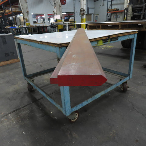 94-1/2" Long 90° V-Forming Press Brake Die Punch 4-3/8" W 15/16" Thick 1/2" Tang