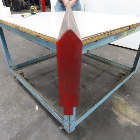 94-1/2" Long 90° V-Forming Press Brake Die Punch 4-3/8" W 15/16" Thick 1/2" Tang