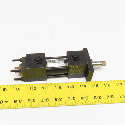 Parker KJTC2ANU19A19A 1" Bore 3/4" Stroke Double Acting Double Rod Air Cylinder