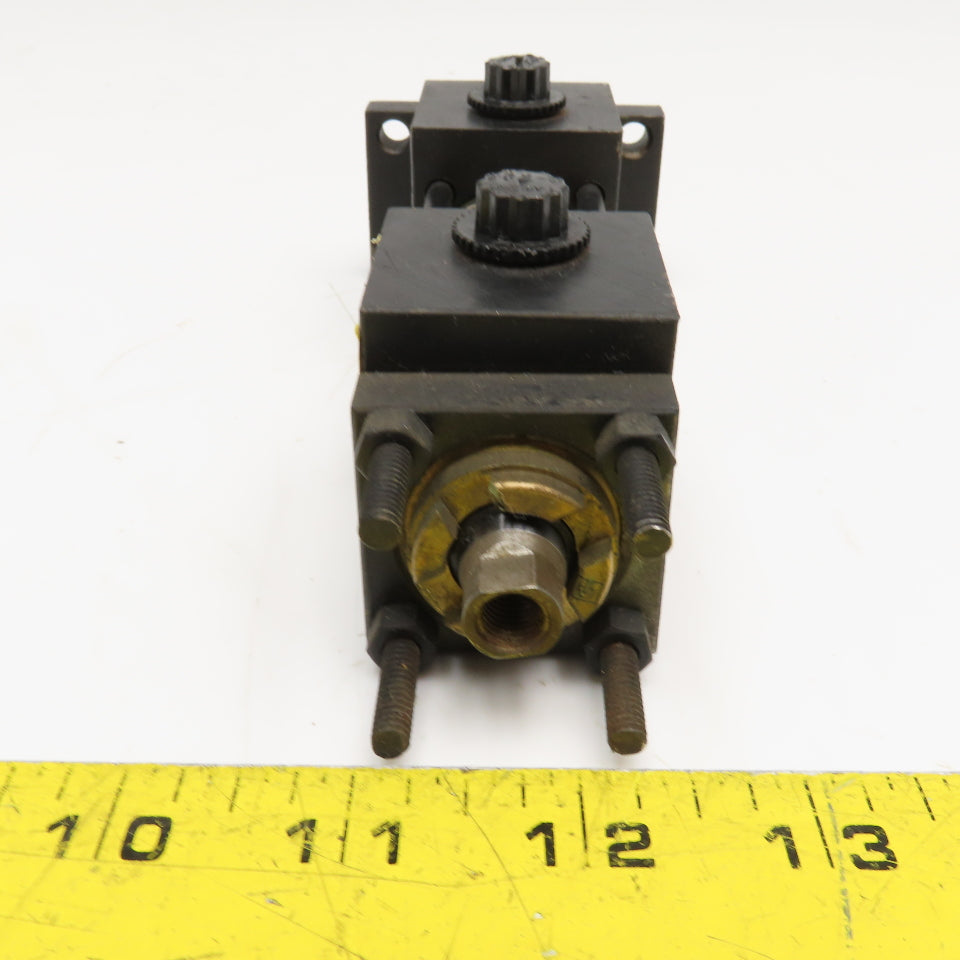 Parker KJTC2ANU19A19A 1" Bore 3/4" Stroke Double Acting Double Rod Air Cylinder