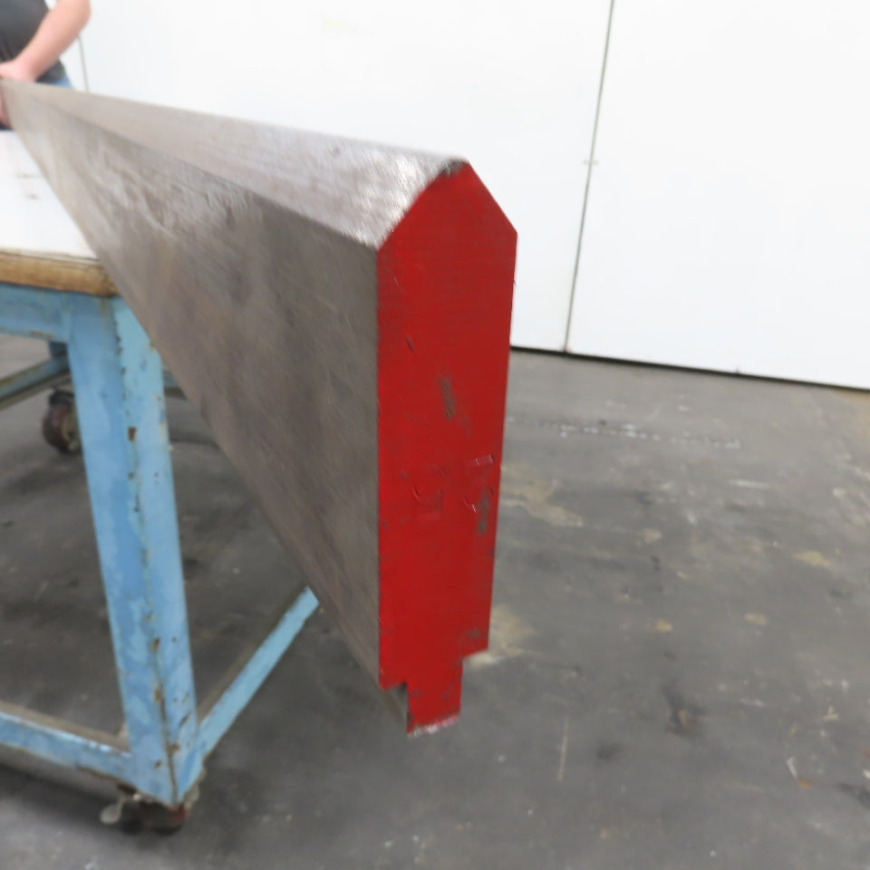97-3/4" Long 90° V-Forming Press Brake Die Punch 4-3/8" W 15/16" Thick 1/2" Tang
