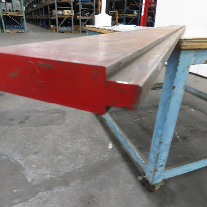 97-3/4" Long 90° V-Forming Press Brake Die Punch 4-3/8" W 15/16" Thick 1/2" Tang