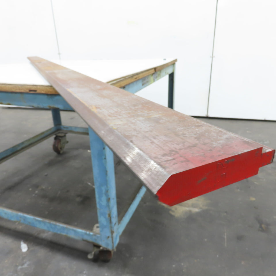 97-3/4" Long 90° V-Forming Press Brake Die Punch 4-3/8" W 15/16" Thick 1/2" Tang