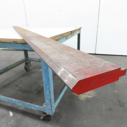 97-3/4" Long 90° V-Forming Press Brake Die Punch 4-3/8" W 15/16" Thick 1/2" Tang