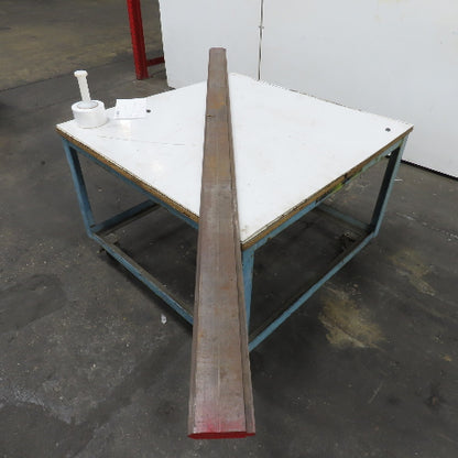 97-3/4" Long 90° V-Forming Press Brake Die Punch 4-3/8" W 15/16" Thick 1/2" Tang