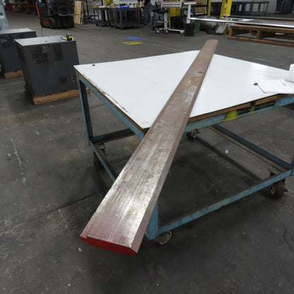 97-3/4" Long 90° V-Forming Press Brake Die Punch 4-3/8" W 15/16" Thick 1/2" Tang