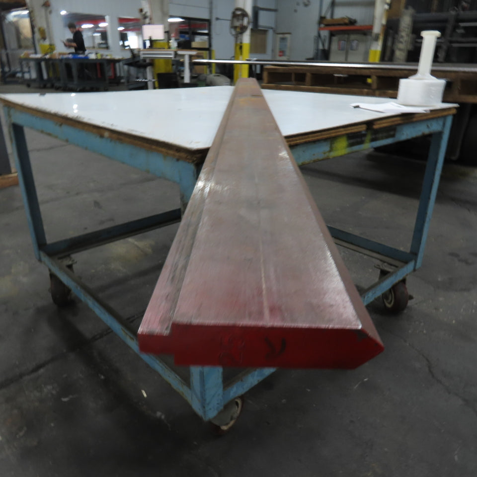 97-3/4" Long 90° V-Forming Press Brake Die Punch 4-3/8" W 15/16" Thick 1/2" Tang