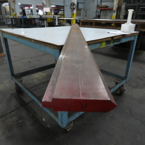 97-3/4" Long 90° V-Forming Press Brake Die Punch 4-3/8" W 15/16" Thick 1/2" Tang