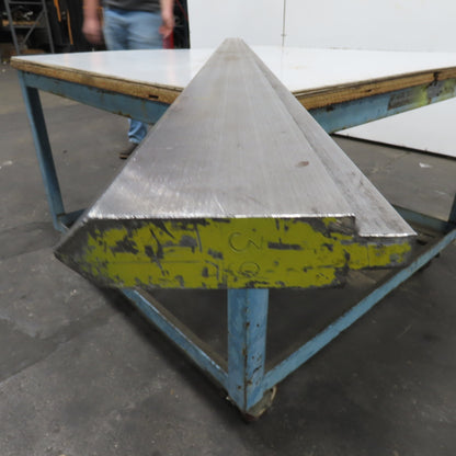 96-1/2" Long 90° V-Forming Press Brake Die Punch 4-3/8" W 1" Thick 1/2" Tang