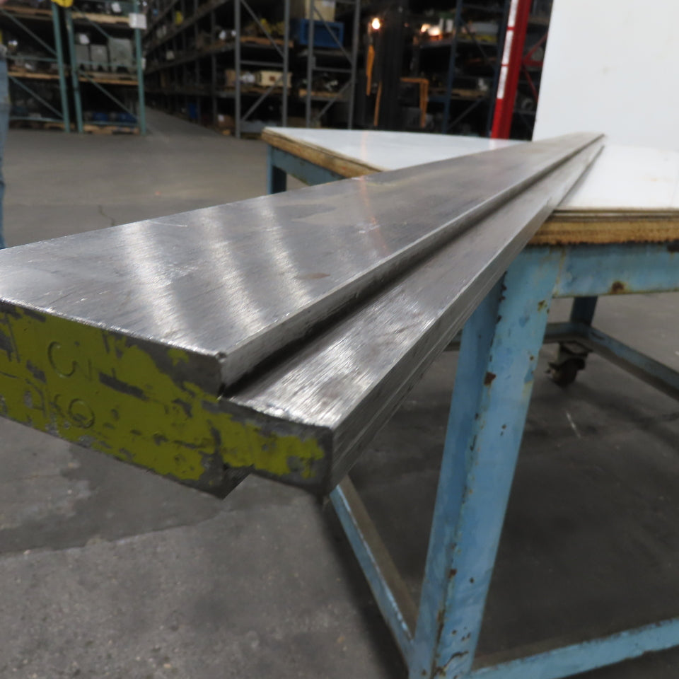 96-1/2" Long 90° V-Forming Press Brake Die Punch 4-3/8" W 1" Thick 1/2" Tang