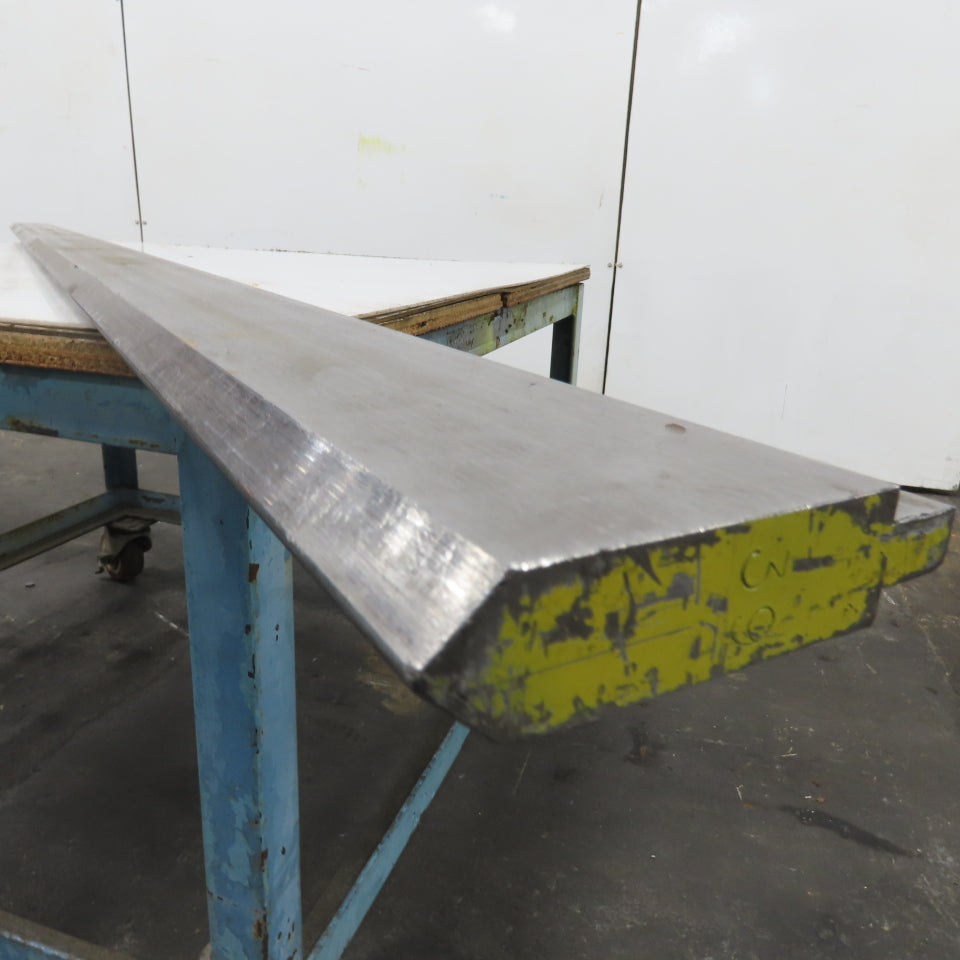 96-1/2" Long 90° V-Forming Press Brake Die Punch 4-3/8" W 1" Thick 1/2" Tang