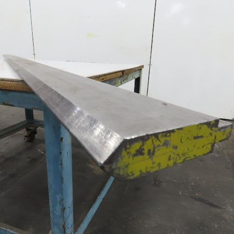 96-1/2" Long 90° V-Forming Press Brake Die Punch 4-3/8" W 1" Thick 1/2" Tang