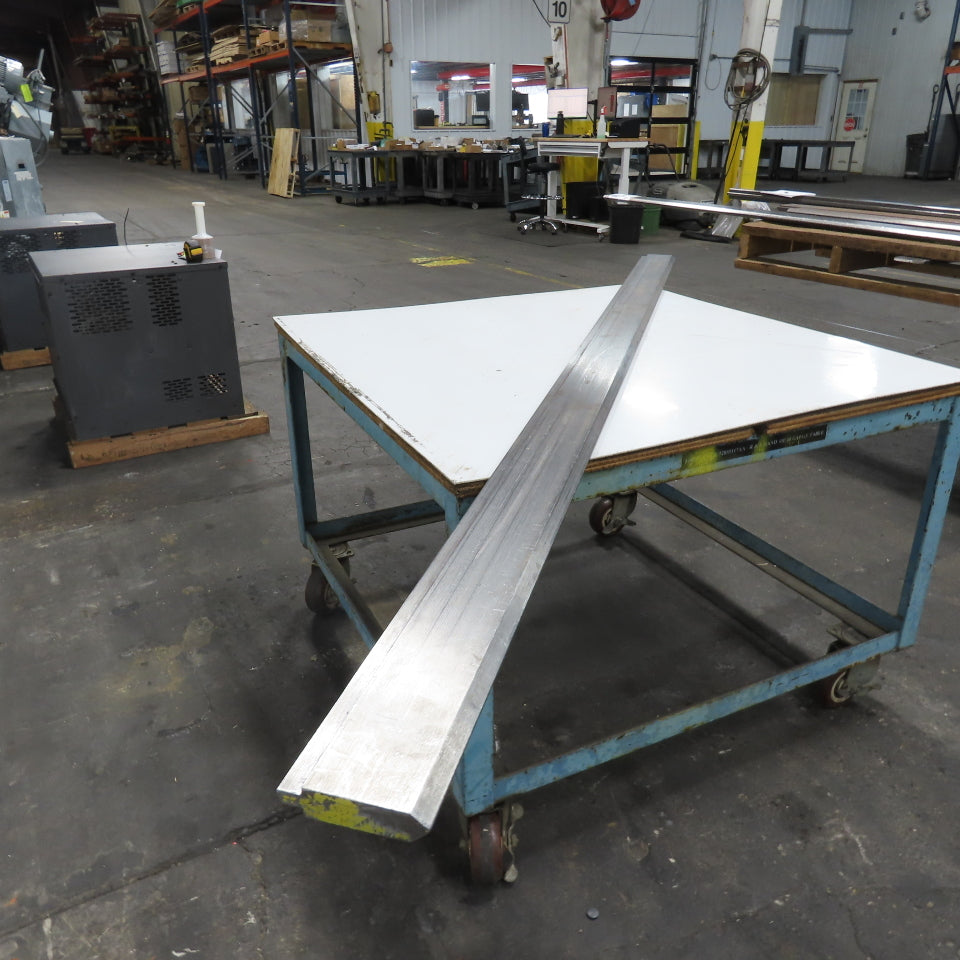 96-1/2" Long 90° V-Forming Press Brake Die Punch 4-3/8" W 1" Thick 1/2" Tang