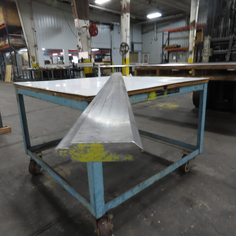 96-1/2" Long 90° V-Forming Press Brake Die Punch 4-3/8" W 1" Thick 1/2" Tang