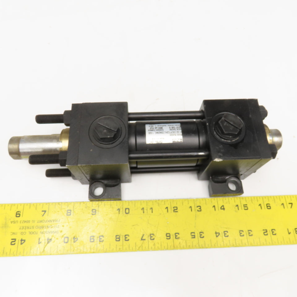 Parker CKCPTC2HLT29A29AC 1-1/2" Bore 1-1/2" Stroke Double Rod Hydraulic Cylinder