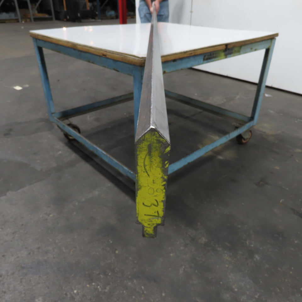 147-1/4" Long 90° V-Forming Press Brake Die Punch 4-1/4"W 15/16" Thick 1/2" Tang