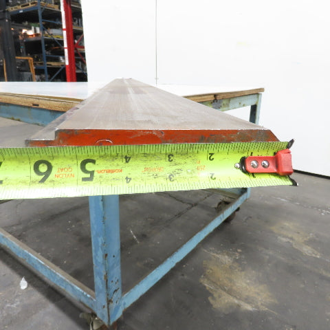 96" Long 90° V-Forming Press Brake Die Punch 6" W 15/16" Thick 1/2" Tang