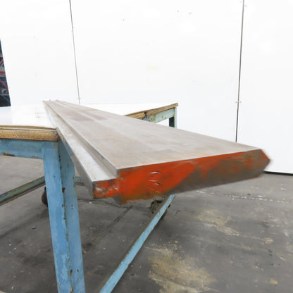 96" Long 90° V-Forming Press Brake Die Punch 6" W 15/16" Thick 1/2" Tang