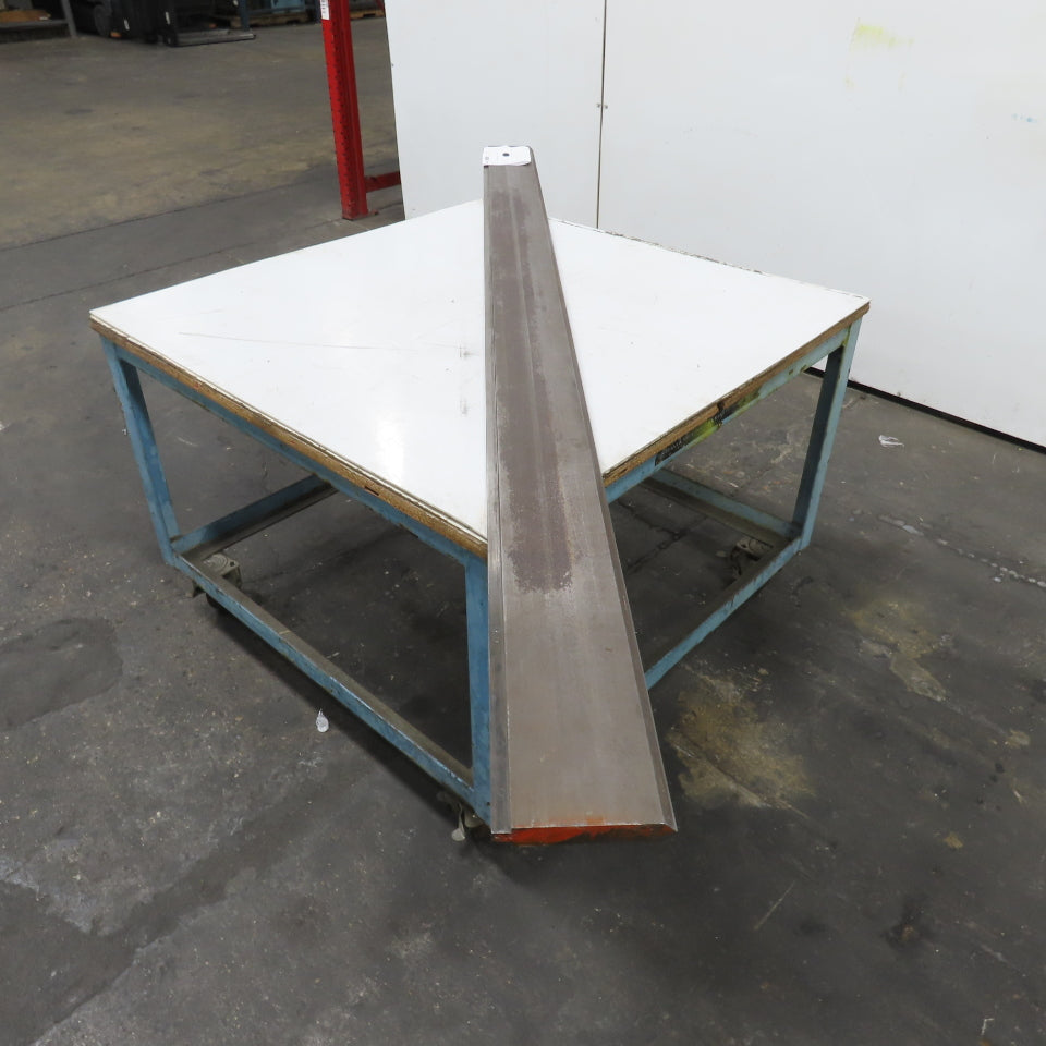 96" Long 90° V-Forming Press Brake Die Punch 6" W 15/16" Thick 1/2" Tang