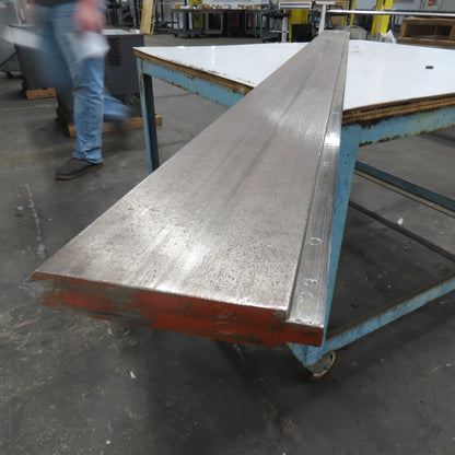 96" Long 90° V-Forming Press Brake Die Punch 6" W 15/16" Thick 1/2" Tang