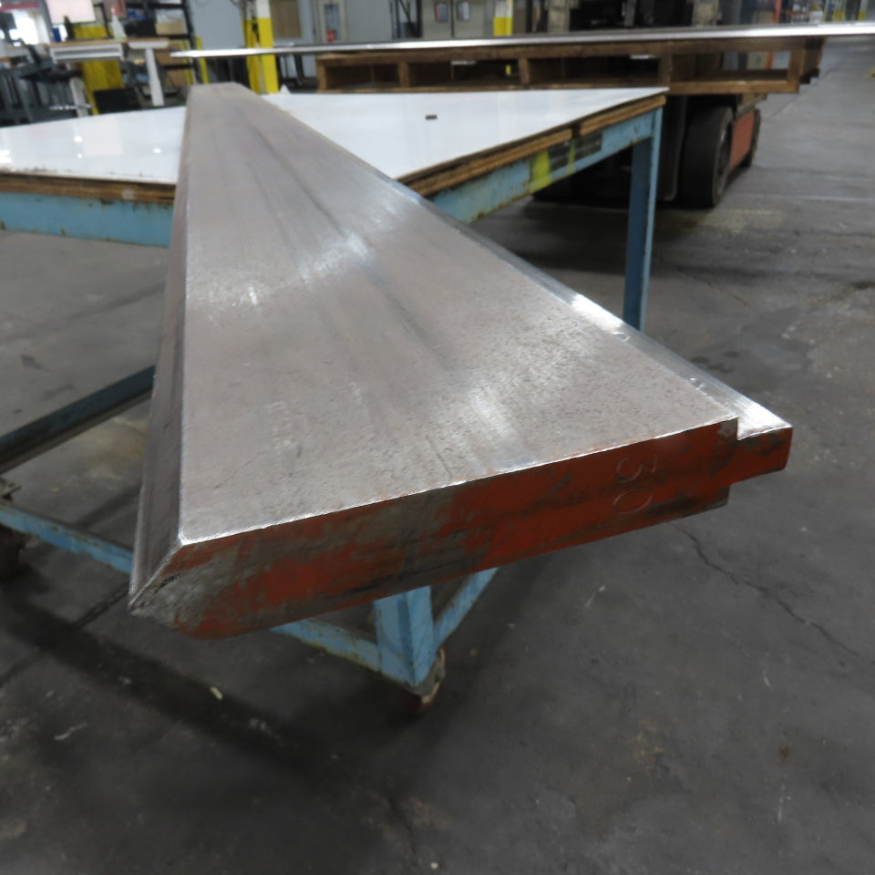 96" Long 90° V-Forming Press Brake Die Punch 6" W 15/16" Thick 1/2" Tang